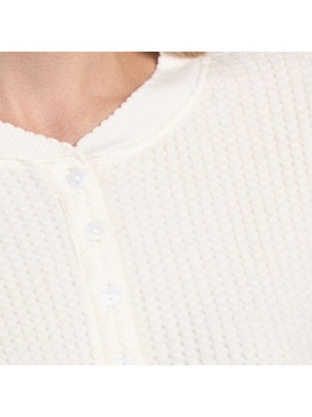 PJ SALVAGE Long Sleeve Henley Morning Waffle Top - Picture 3 of 4